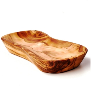 dasOlivenholzbrett Tapas-Schale Schale in Achterform aus Olivenholz, Olivenholz, (1-tlg)