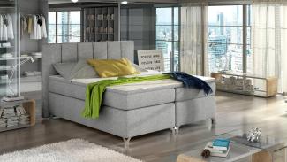 Wohnideebilder Basilio 160X200 Grau Boxspringbett BBO_06_1.6