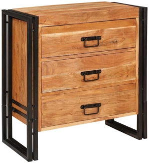 vidaXL Sideboard Braun 66 x 33 x 70 cm Massivholz Akazie 4016720