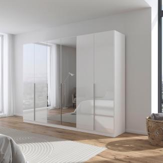 rauch Drehtürenschrank Kleiderschrank Schrank Garderobe AGORDO mit Dekor- oder Hochglanzfront (in zwei Griff-Farben) durchdachte Innenausstattung, in 6 Breiten und 2 Höhen MADE IN GERMANY