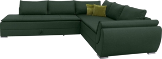 INOSIGN Ecksofa Göteborg, mit Boxspring-Bettfunktion und Bettkasten, Dauerschlaffunktion, Topper