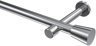 Gardinenstangen-Set Prestige Sitra 120 cm, 1-läufig (ohne Ringe), 20 mm Ø Chrom