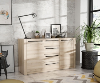 Sideboard Kommode Anrichte 146cm Zwetschge Comano Modern
