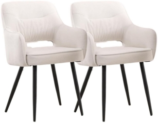 WAHSON OFFICE CHAIRS Esszimmerstuhl Gepolsterte Chenille-Essstühle mit Armlehnen für Küche & Wohnzimmer