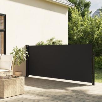 vidaXL Seitenmarkise Ausziehbar Schwarz 117x300 cm 4004279