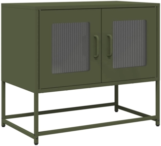 vidaXL TV-Schrank Olivgrün 68x39x60,5 cm Kaltgewalzter Stahl 853336