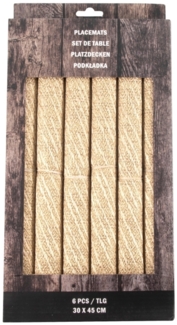 Neuetischkultur Platzset Polyester Gold Tischset 6er Set