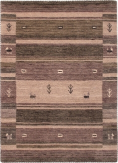Morgenland Gabbeh Teppich - Softy - 90x60 cm - silber