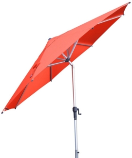 anndora-sonnenschirm Marktschirm aus Aluminium knickbar 3,5m rund, Knickfunktion und Winddach - UV beständiger, wasserabweisender Stoff
