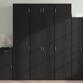 vidaXL Hochschrank Schwarz 70x42,5x225 cm Holzwerkstoff 3281323