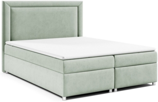 Best for Home Boxspringbett mit Bettkasten Trinity K3 Bonell-Matratze inkl. 7 cm Topper (Polsterbett Doppelbett Boxbett mit gepolstertes Kopfteil, versch. Größen, 140x200 160x200 180x200 200x200 cm), Handwerksqualität