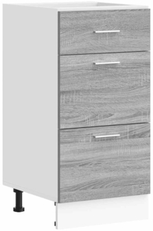 vidaXL Unterschrank Lyon Grau Sonoma 40x46x81,5 cm Holzwerkstoff 854216