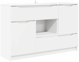vidaXL Sideboard mit Schubladen Weiß 100 x 30 x 65,6 Holzwerkstoff 888787