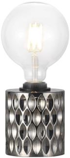 Tischlampe Riffelglas rauch Nordlux Hollywood mit E27 Fassung