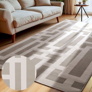 ELLE DECORATION Designteppich Onyx, rechteckig, Höhe: 9 mm, Wohnzimmer, Schlafzimmer, Läufer, Hoch-Tief Effekt, Flur, Glanz
