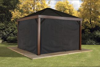 Sojag Vorhänge inkl. Clips für Pavillon South