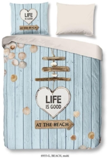 good morning Renforcé Bettwäsche 2 teilig Bettbezug 140 x 220 cm Kopfkissenbezug 60 x 70 cm Beach 6955.99.01 Multi