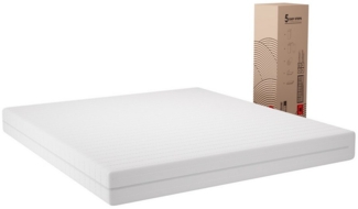 Komfortschaummatratze H3/H2 7-Zonen Kaltschaummatratze mit Atmungsaktive Bambus-Schaum, Novilla, 16 cm hoch, 60°Waschbare Bezug, 140×200 cm, Weiß
