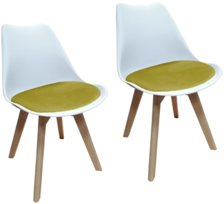 HTI-Living Skandinavisches Design trifft modernen Komfort 2er Set Stühle Atlanta