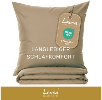 Lavea Bettwäsche Mikrofaser Bettwäsche-Sets mit Kissenbezügen und Bettbezügen, 2 teilig, Bettbezug und Kissenbezug mit Reißverschluss, weich, hypoallergen