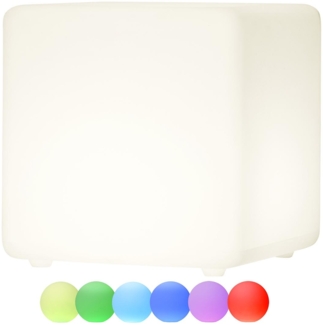 Großer Leuchtwürfel ,Twilights', LED, Fernbedienung, RGB + warmweiß, 40cm