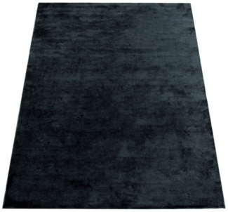 KADIMA DESIGN Teppich waschbar Unifarben Wohnzimmer schmutzabweisend Teppich Kurzflor, Läufer, Höhe: 14 mm, Florhöhe: 10 mm, 100% Polyester, Läufer, 80x150cm, Marineblau