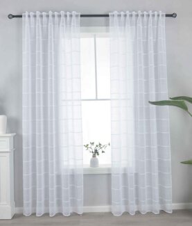 Gardinenbox Gardine, Multifunktionsband (2 St), transparent, Polyester, »VALENCIA« Multiband Scherli 2023420-80