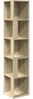 vidaXL Eckregal Sonoma-Eiche 33x33x164,5 cm Holzwerkstoff 809047