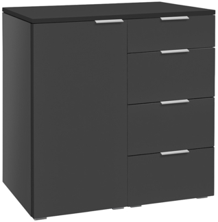 Hasena Kommode Qunito anthrazit Anthrazit zerlegt