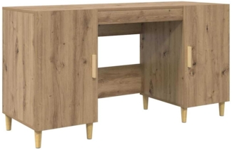 vidaXL Schreibtisch Artisan-Eiche 140 x 50 x 75 cm Holzwerkstoff 886235