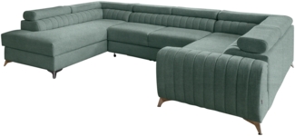 Eltap Louis Ecksofa (Poco 100) Seite links, Grün, 202 x 92 x 347 cm