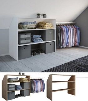 VCM Kleiderschrank Offener Kleiderschrank Dachschrägen Regal Dacho l
