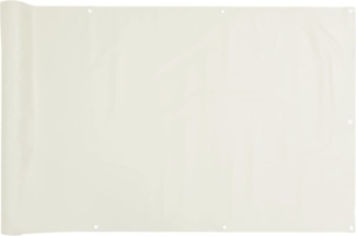 vidaXL Balkon-Sichtschutz Weiß 400x120 cm PVC 4005509