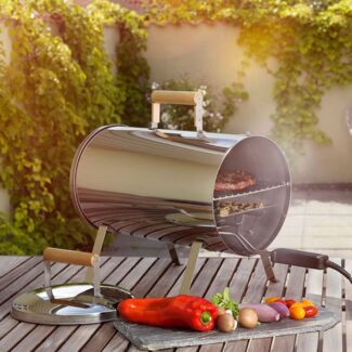 Tragbarer Elektro-Smoker Tischräucherofen Grill Räuchertonne Garten Camping 230V