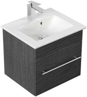 Badmöbel mit Villeroy & Boch Venticello Waschbecken 50 cm anthrazit gemasert : Anthrazit gemasert