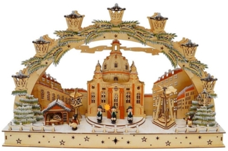 HTI-Living Schwibbogen LED Schwibbogen Dresden Sternsinger (1-tlg), Lichterbogen Weihnachtsdeko batteriebetrieben