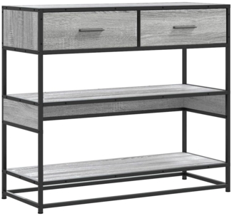 vidaXL Konsolentisch Grau Sonoma 90x35x80 cm Holzwerkstoff 849182