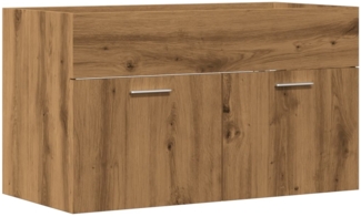 vidaXL Waschbeckenunterschrank Artisan-Eiche 90x38,5x46 Holzwerkstoff 856216
