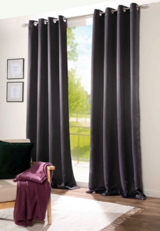 DecoHome24 Gardine Brillant, Ösen (1 St), blickdicht, blickdicht