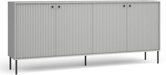 AX LIVING Kommode Modern Irelis 207 cm Grau Schwarz Industrial