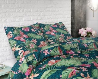 Sitheim-Europe Bettwäsche SLEEPTIME SUMMER VIBES 2 - Bettbezug +Kissenbezüge, Baumwolle, 3 teilig, Weich, geschmeidig und wärmeregulierend