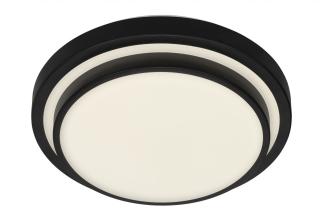 Briloner LED Deckenleuchte Cake schwarz mit Doppelrahmen