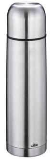 Cilio 0,75L Isolierflasche mit Becher Colore | Aluminium