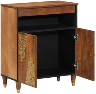 vidaXL Sideboard mit Regal Braun 60 x 33 x 75 cm Massivholz Mango 4018761
