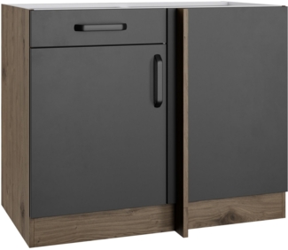 wiho Küchen Eckunterschrank Elba Breite: 110 cm, mit Schubkasten und zusätzlichem Einlegeboden