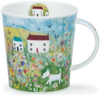 Dunoon Tasse Cottage Walk Dog Hund Lomond 0,32 l Fine Bone China Porzellan, 1-tlg.