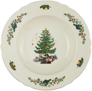 2 x Suppenteller rund 23 cm - Seltmann Weiden Marieluise Weihnachten