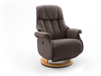 Relaxsessel Calgary L braun Leder/ Natur