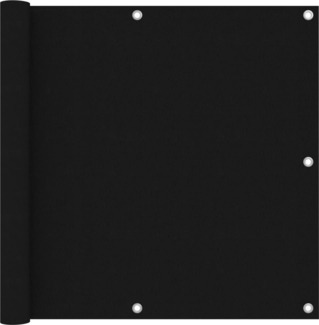 vidaXL Balkon-Sichtschutz Schwarz 90x400 cm Oxford-Gewebe 135061