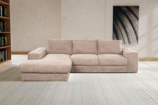 WERK2 Ecksofa Rozzana, Design Ecksofa mit hohem Komfort in trendig-weichem Cord & Breitcord